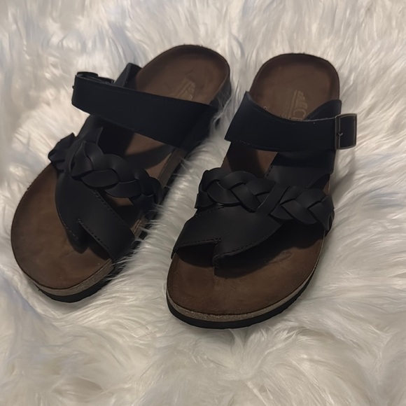 White Mountain Shoes - Women's Dark Brown Braided Sandals